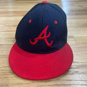 Atlanta Braves New Era Baseball Flat Rim Hat
